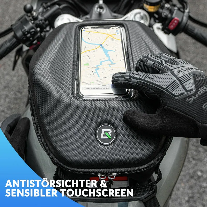 Motorrad Tankrucksack mit Regenschutz Abnehmbaren Schultergurten 7L