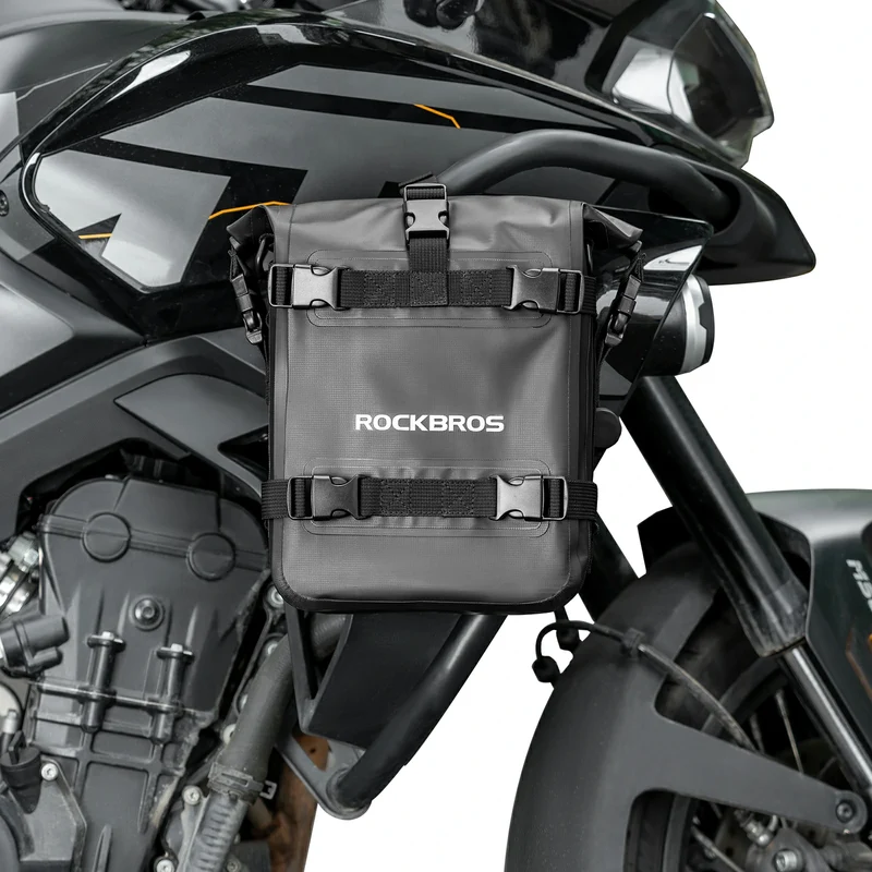 Motorradtaschen 100% Wasserdicht 5L, Seitentasche Motorrad mit Schultergurt