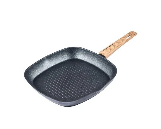Schäfer Bratpfanne 28cm "Wood" Pfanne Antihaftbeschichtung