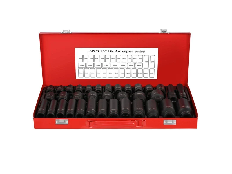 Kraft Steckschlüssel Set ½“ 35 tlg Schlagschraubernüsse