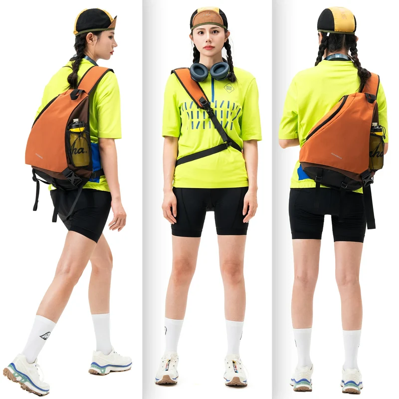 Sling Bag Groß, Sling Rucksack mit Magnetverschluss, Crossbody-Tasche