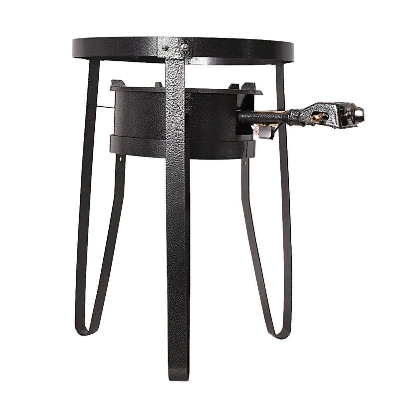 KOCHMANN® K09 Tenniskocher 9.5kW mit Piezozündung und Gestell Set mit 2.0m Schlauch und 50mbar Druckminderer