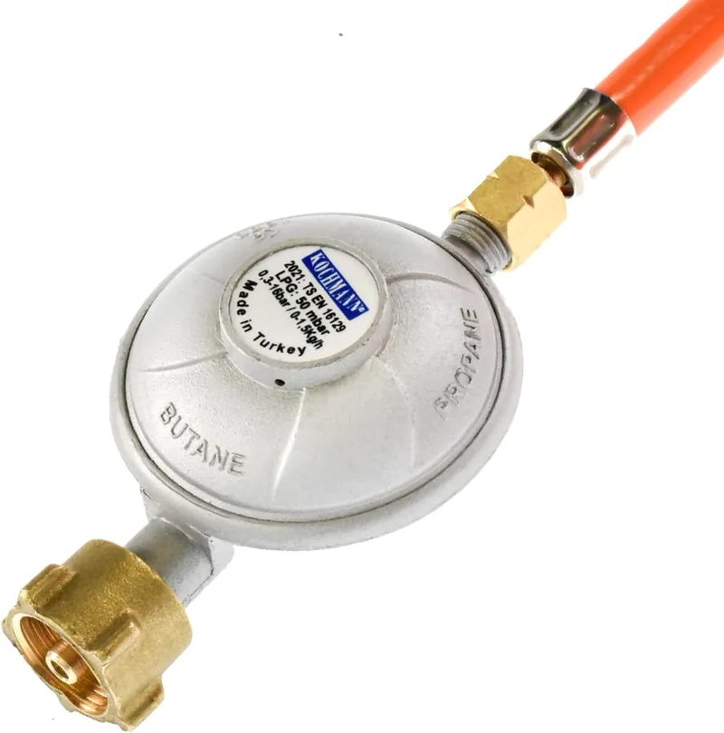 Kochmann® 50mbar Gasdruckregler 1/4" Linksgewinde Gas Druckminderer