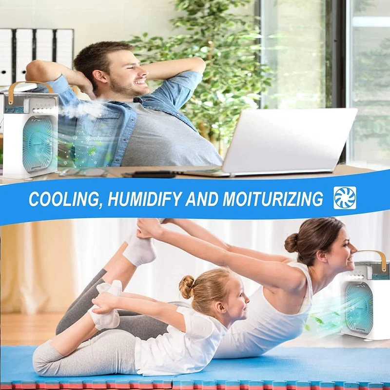 3in1 Luftkühler Verdunstungskühler Klima mit Kaltdampf Ventilator
