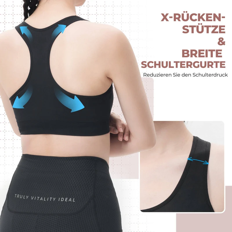 TVI Damen Ärmelloses Radtrikot Fahrradweste Sommer Integrierter BH-Einsatz Atmungsaktiv