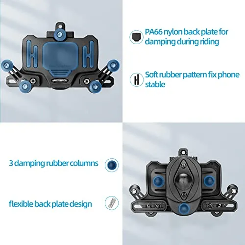 Handyhalterung Motorrad Universal Handyhalter Fahrrad für 4.9-7.3 Zoll Smartphone