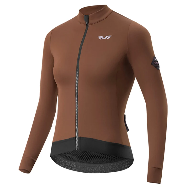 TVI Radtrikot Damen-Radsporttrikot Langarm Warm