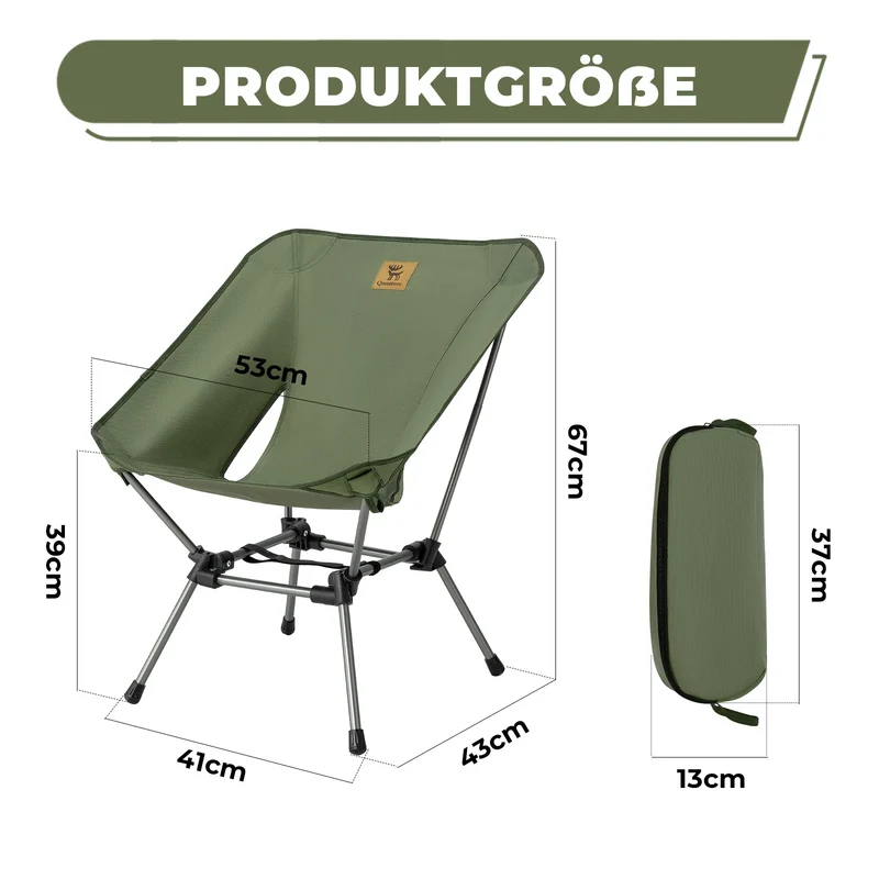 Qunature Faltbarer Campingstuhl