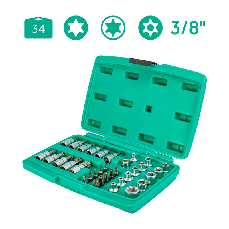 Steckschlüssel- & Bit-Satz für TORX 3/8 "I 80164