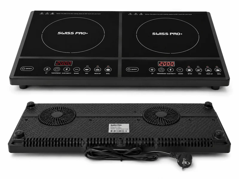 Induktion Kochplatte Doppel Elektrisch mit Timer 4000W