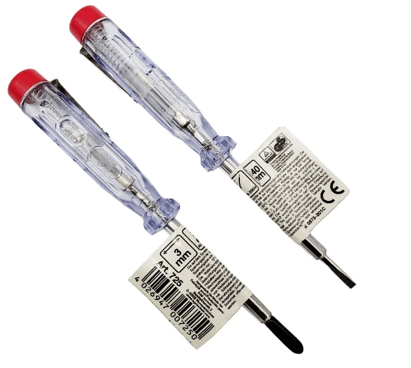 2 x BGS Stromprüfer 200-250V Phasenprüfer 140mm Spannungsprüfer Schraubendreher