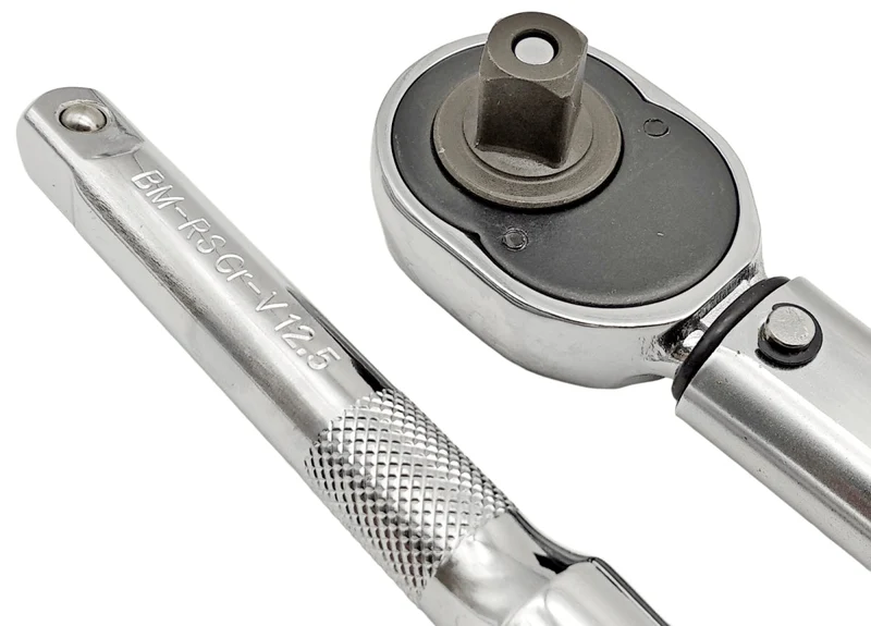 Brüder Mannesmann Drehmomentschlüssel Ratsche Umschaltknarre CRV 1/2 " Zoll (12.5 mm) 40 - 210 Newtonmeter Nm Drehmomentratschenschlüssel, Kiloschlüssel