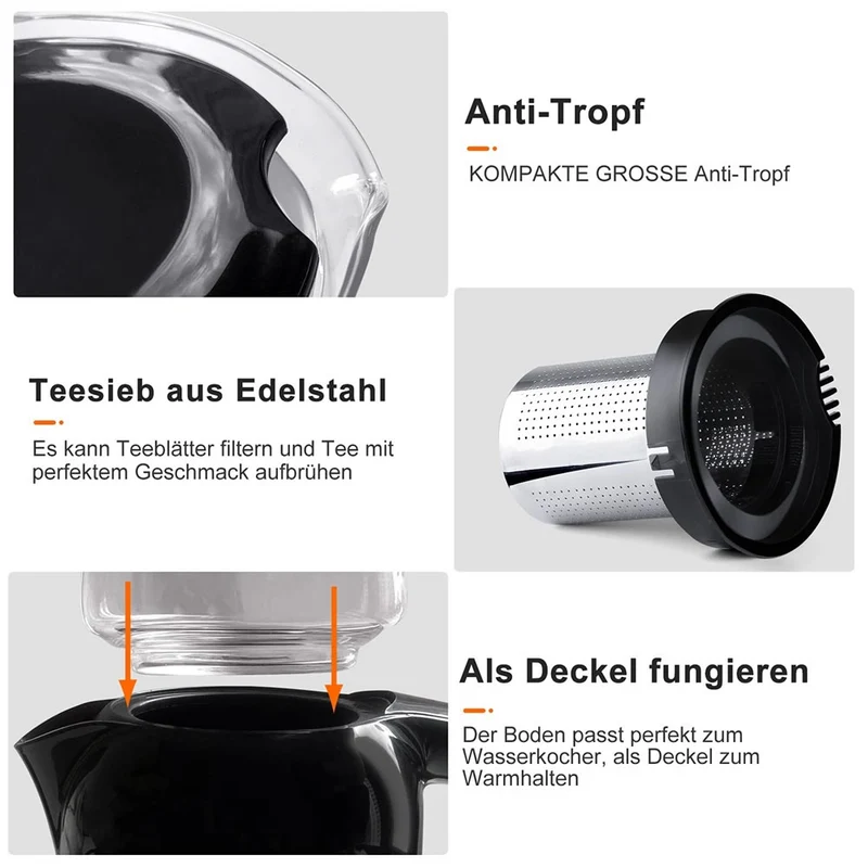 1800W Elektrische Teekocher Caymatik Samowar 2.6L Wasserkocher