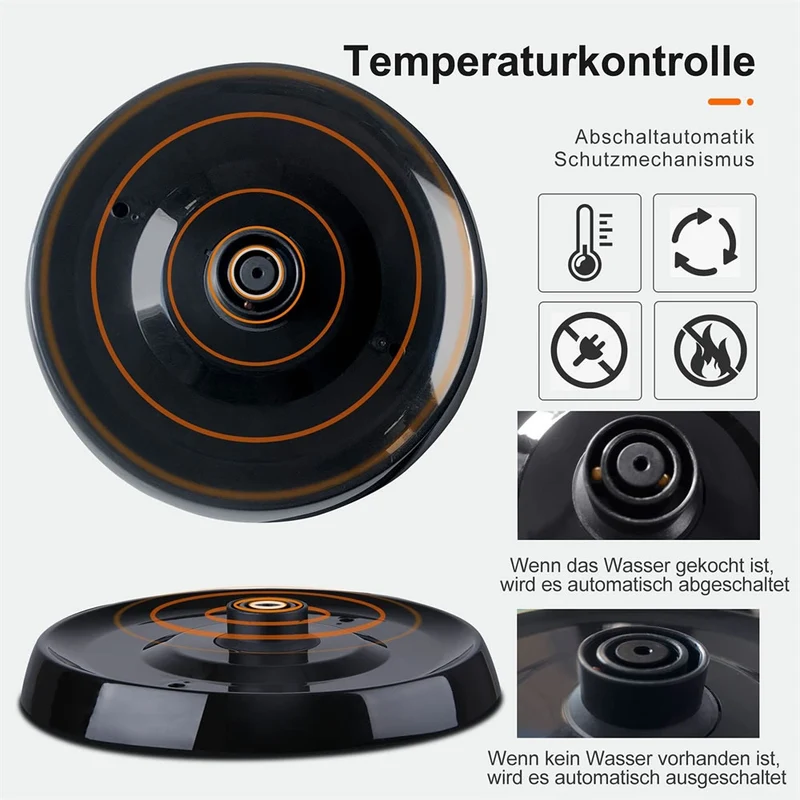 1800W Elektrische Teekocher Caymatik Samowar 2.6L Wasserkocher