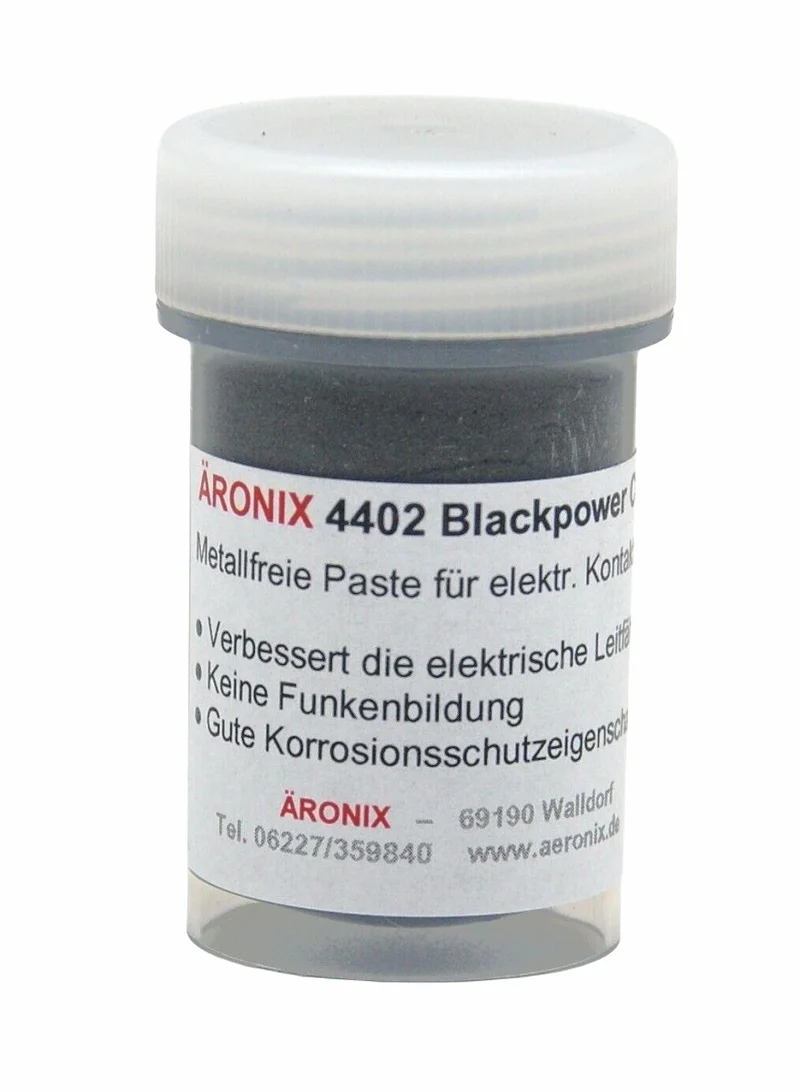 (540€/1Kg) 20g Äronix 4402 grafithaltige Kontaktpaste C-HEXA verbessert die elektrische Leitfähigkeit und schützt vor Korrosion, -20+140° Elektrik, Akku, PV
