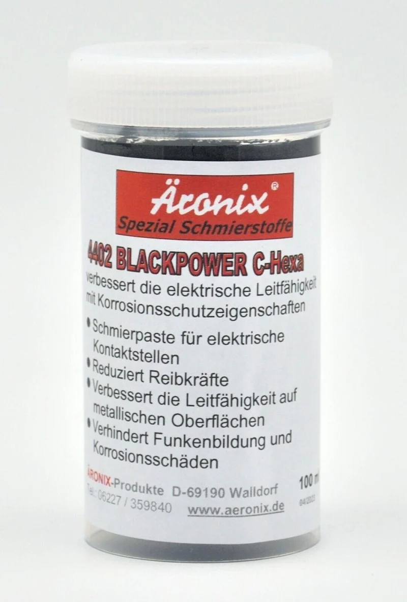 (190€/1Kg) 100g Äronix 4402 grafithaltige Kontaktpaste C-HEXA, verbessert die elektrische Leitfähigkeit und schützt vor Korrosion, -20+140° Elektrik, Akku, Montage, PV