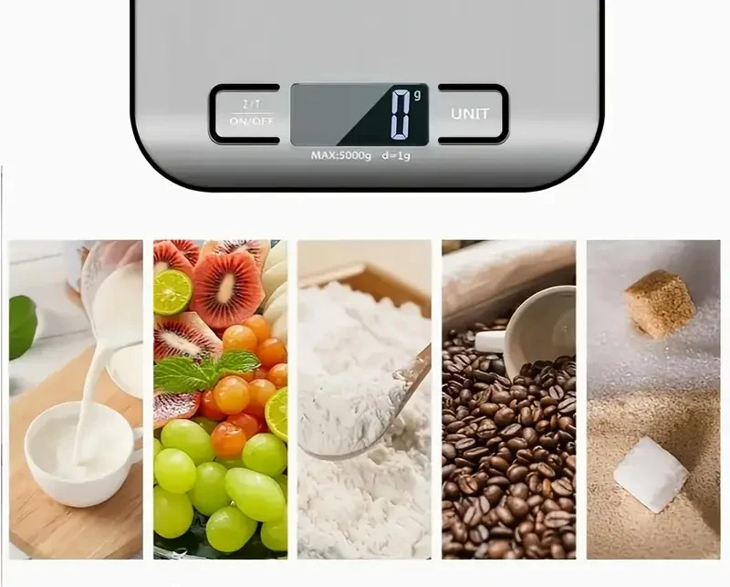 Küchenwaage 10kg/1g Haushaltswaage Briefwaage Digitalwaage - Waage
