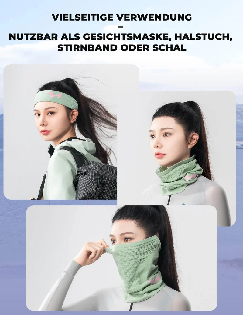 TVI Damen Winter Halbe Sturmhaube Warme Ski Mask Halstuch Winddichte Atmungsaktive
