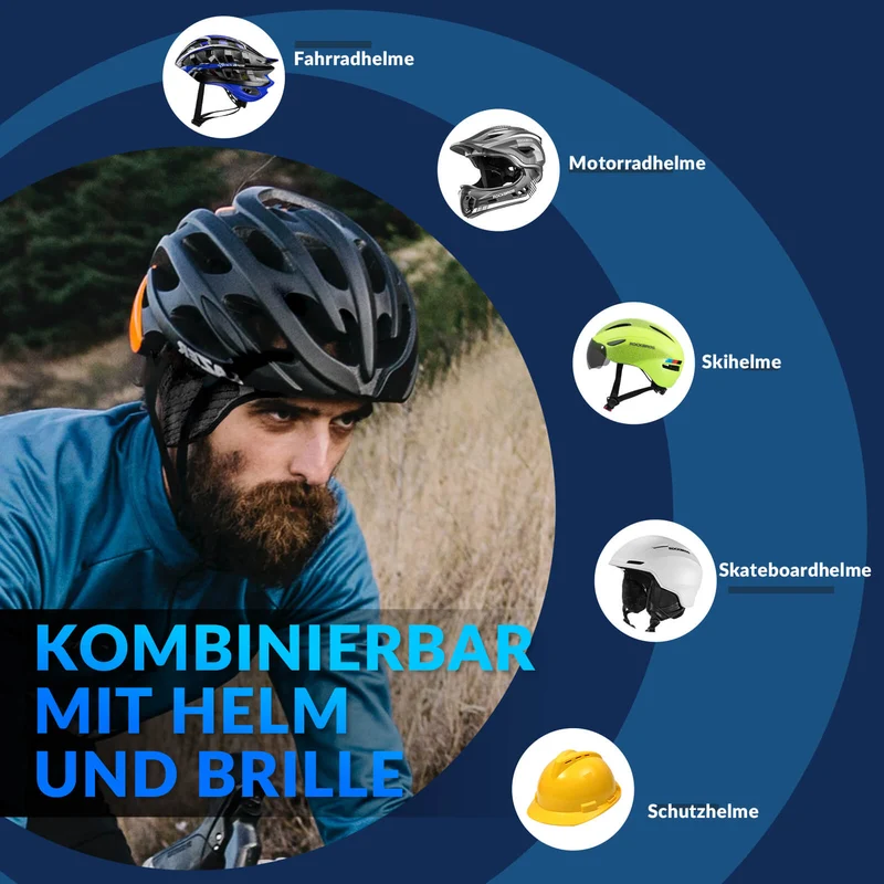 Warm Fahrradmütze Atmungsaktiv Sport Funktionsmütze