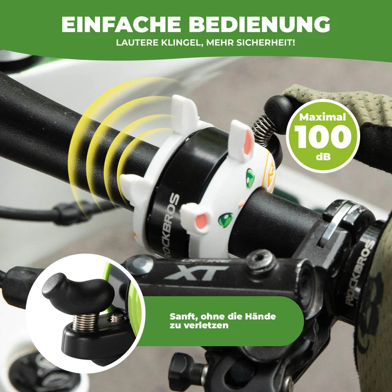Kinder Fahrradklingel Laut für Lenker 22,2-25,4mm