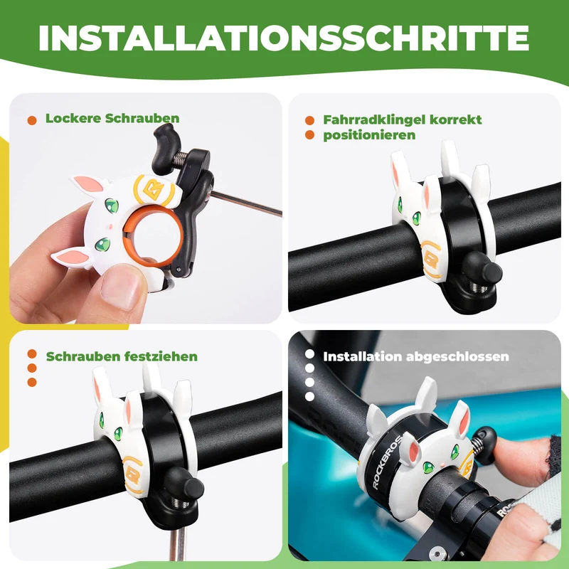 Kinder Fahrradklingel Laut für Lenker 22,2-25,4mm