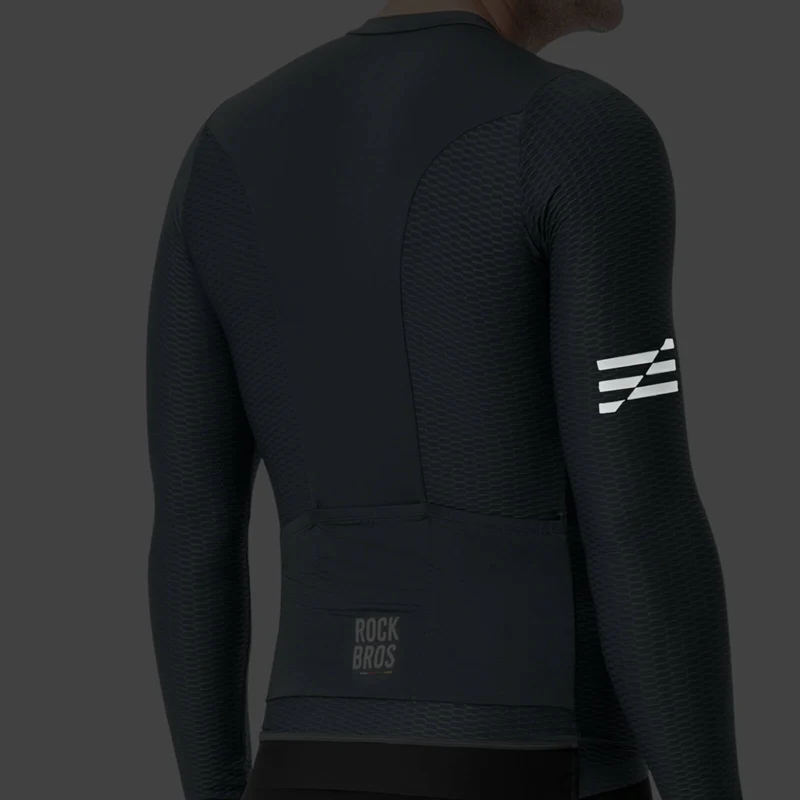 ROAD TO SKY Herren Langarm-Radtrikot Jersey für MTB & Rennrad