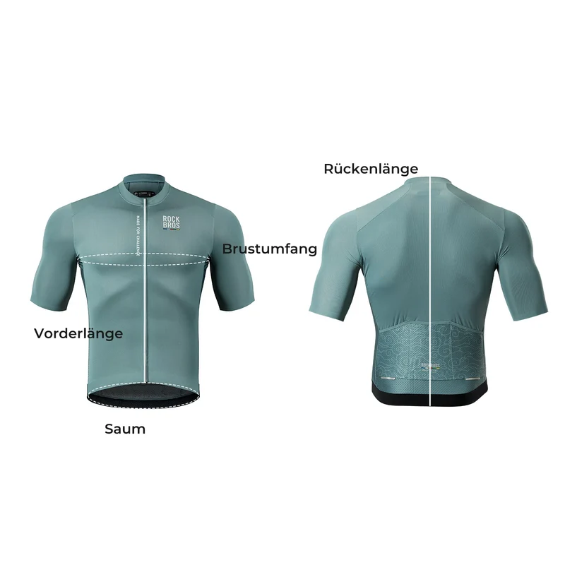 ROAD TO SKY Herren Kurzarm-Radtrikot Jersey für MTB & Rennrad