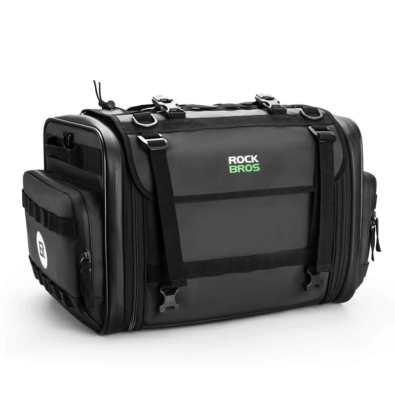 ROCKBROS Motorradtasche mit Regenshutz Gepäcktasche Reisetasche Faltbar 43-50L