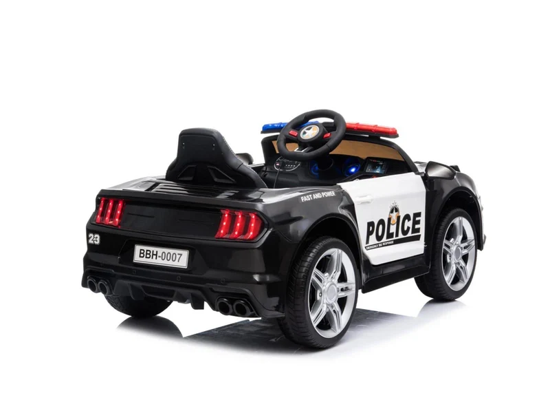 Ford Mustang Kinderauto Polizei 12V 2x35W 2.4Ghz USB MP3 Sirene
