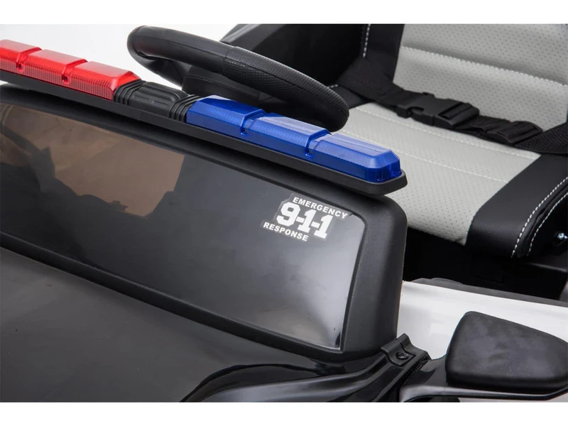Ford Mustang Kinderauto Polizei 12V 2x35W 2.4Ghz USB MP3 Sirene