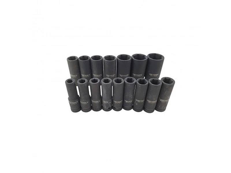 16 tlg. Kraft-Steckschlüssel-Satz / Kraft 6-Kant 1/2"