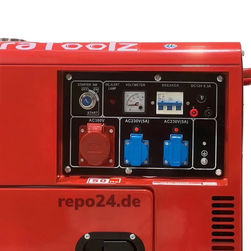 Diesel Stromerzeuger Generator Notstromaggregat 5.2kW mit E-Start