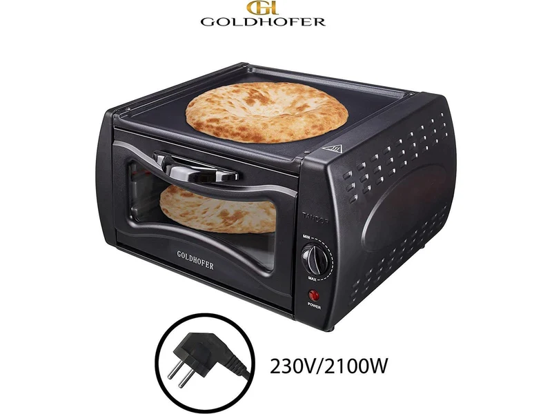 Goldhofer Antihaftbeschichtete Arabische Backofen 2100W Tandoor