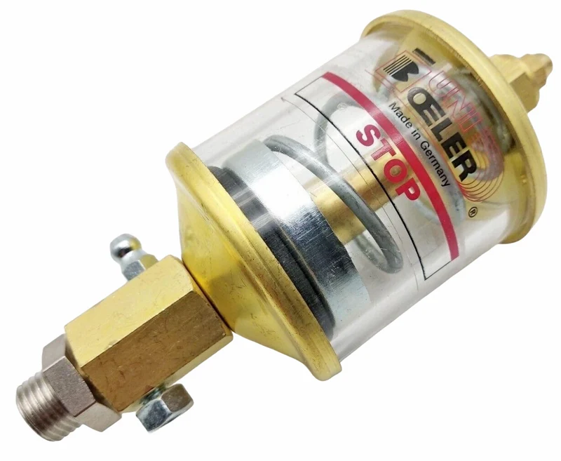 UNI Oeler SBK Federdruck Schmierstoff Büchse H1 Nippel Druckfeder Fett Geber 1/4