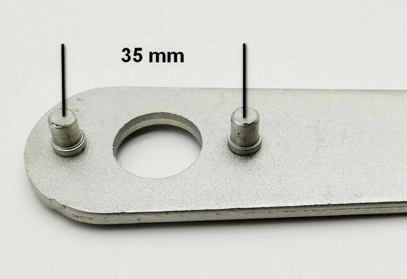 großer Bosch Winkelschleifer Stirnlochschlüssel 35mm Zweiloch Schlüssel Flex