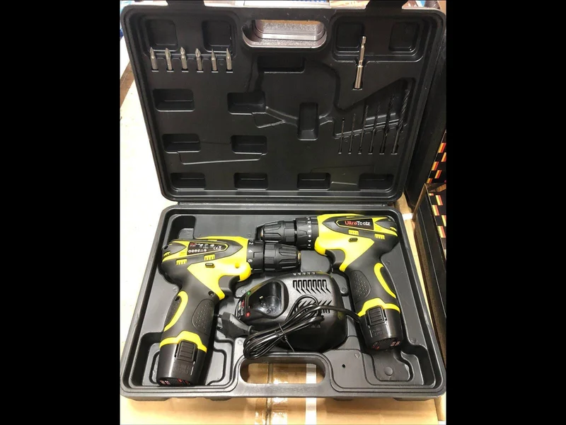 UltraToolz 2er Akkuschrauber Schrauber Set (2x 18V | 2.0Ah)