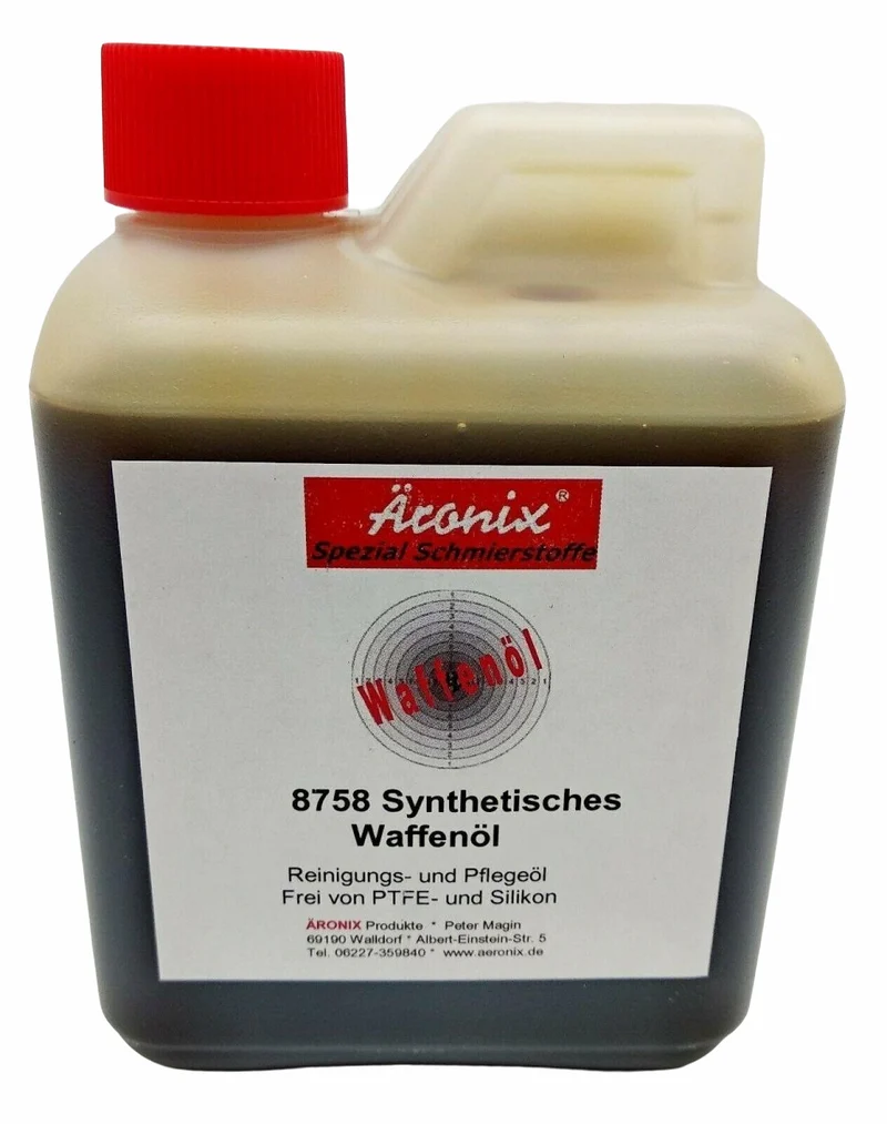 (40€/L) 500ml Äronix 8758 synthetisches Waffenöl Pflegeöl Schmieröl Öl -55°C bis +150°C