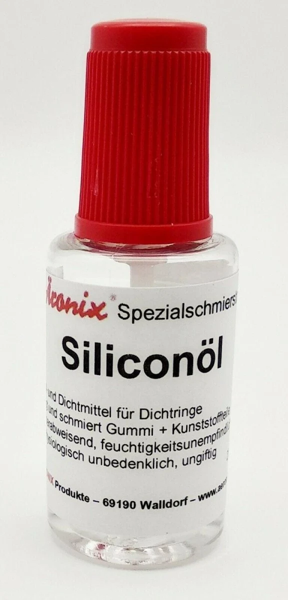 (650€/1L) 20ml Äronix 500 cSt Siliconöl,Pinselflasche Hochtemperaturöl -30°C bis +200°C