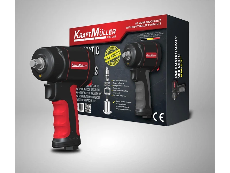 KraftMüller Druckluft Schlagschrauber 1200NM - 1/2″ M