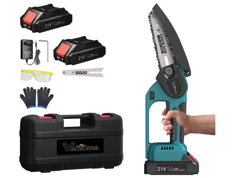 Kettensäge 6 Zoll 21V Elektro-Kettensäge Akku Kettensäge Batterie