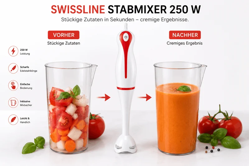 SWISSLINE Kunststoff Stabmixer - 250W