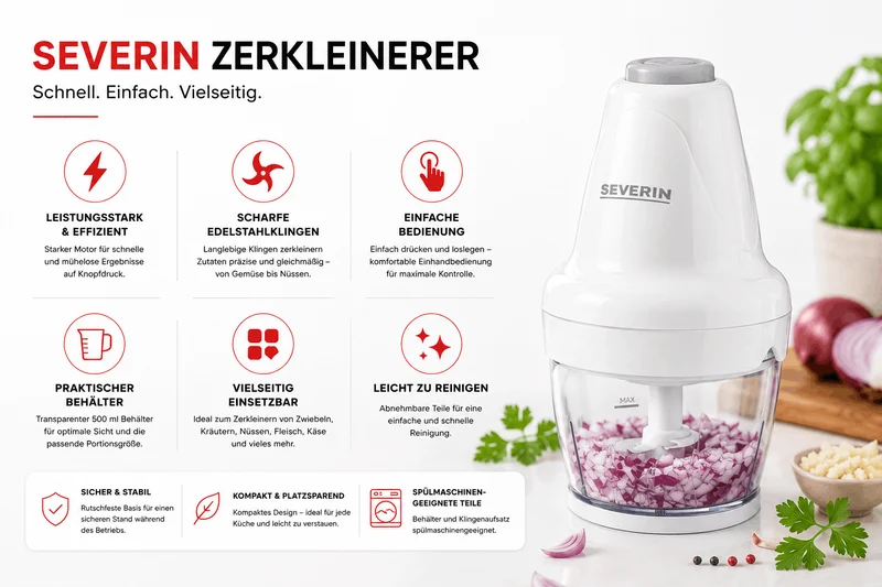 SEVERIN Zerkleiner Mixer - 260W