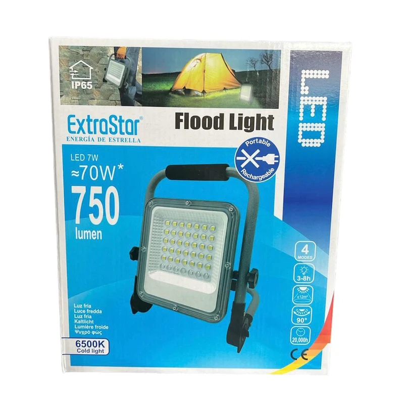 ExtraStar Akku LED Flutlicht Strahler 100W