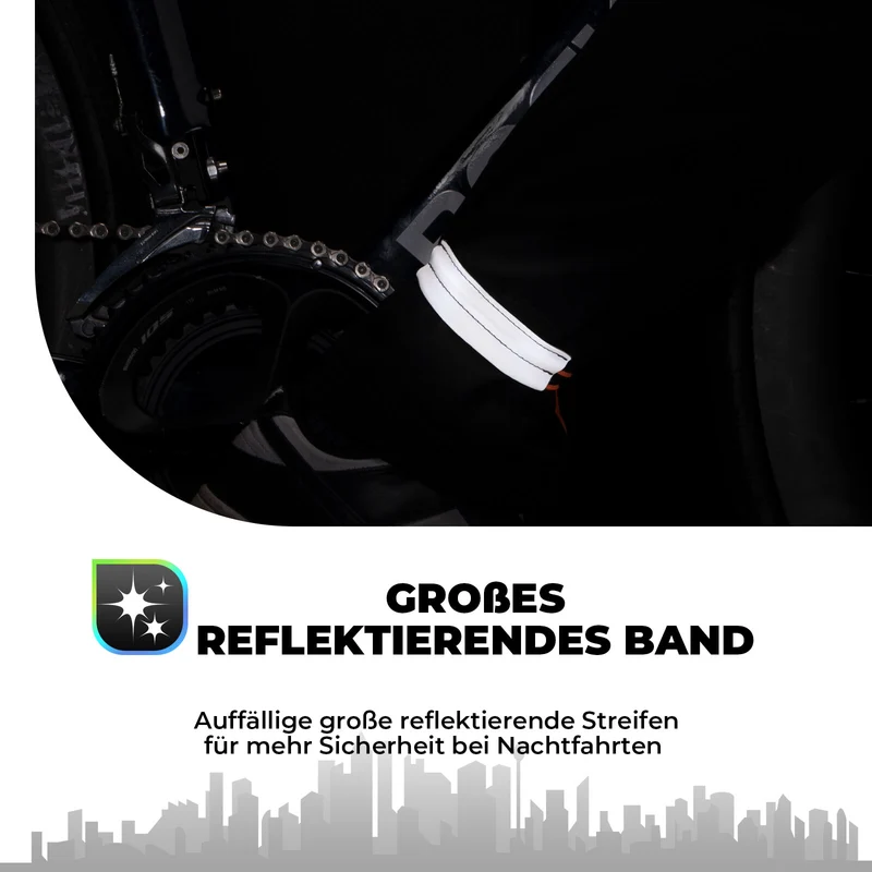 ROCKBROS Hosenband reflektierend für Radfahren Reflektorband