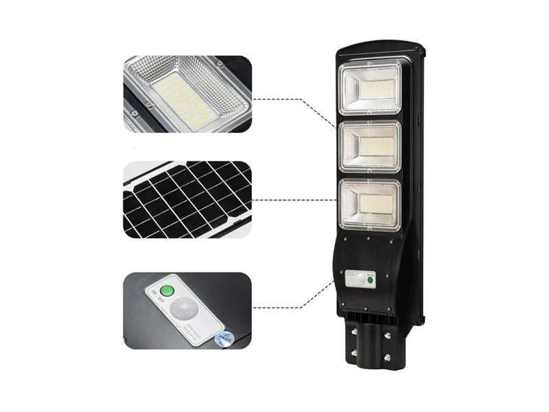 ExtraStar LED Solar-Straßenlaterne mit Bewegungsmelder