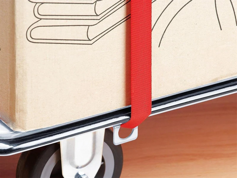 Meister Plattformwagen "cut-off" - Klappbar - Bis 300 kg Tragkraft - Feststellbremse / Transporthilfe mit Lenkrollen / Paketwagen mit Antirutsch-Beschichtung / Klappwagen aus Stahl / 8985630