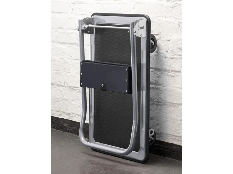 Meister Plattformwagen - Klappbar - Bis 300 kg Tragkraft - Feststellbremse / Transporthilfe mit Lenkrollen / Paketwagen mit Antirutsch-Beschichtung / Klappwagen aus Stahl / 8985540