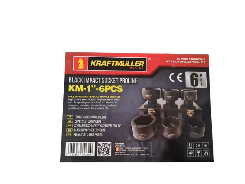 LKW Krafnüsse Steckschlüssel Schlagschrauber Nüsse1" 70-100 mm 6 tlg.