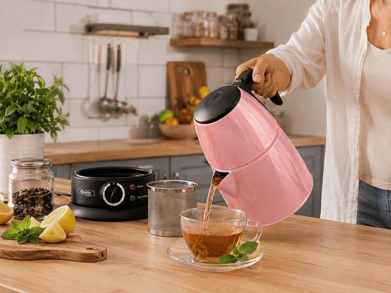 Elektrischer Teekocher Caymatik Samowar Pink 1.8L - 1500W