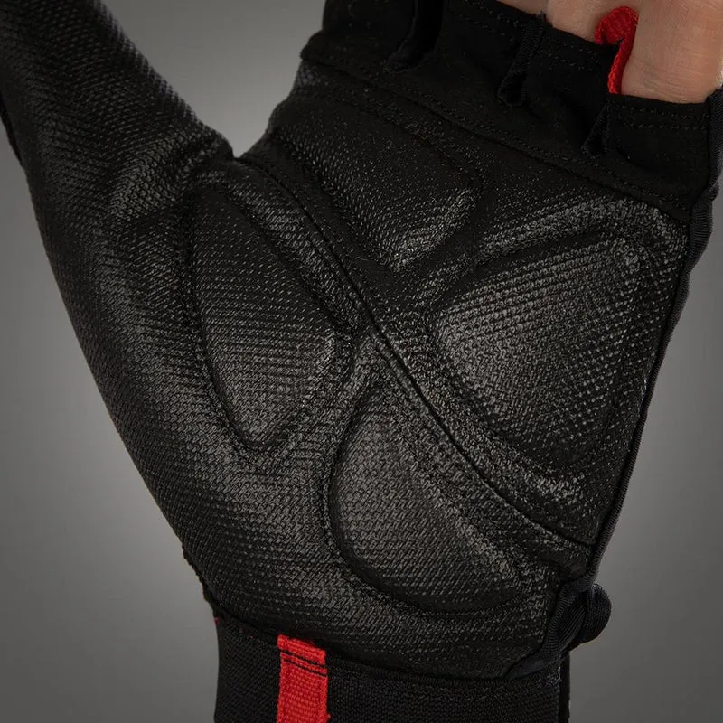 CHIBA Argon Premium II - Rollstuhlhandschuhe, Gel-Polsterung, schwarz, Gr. S